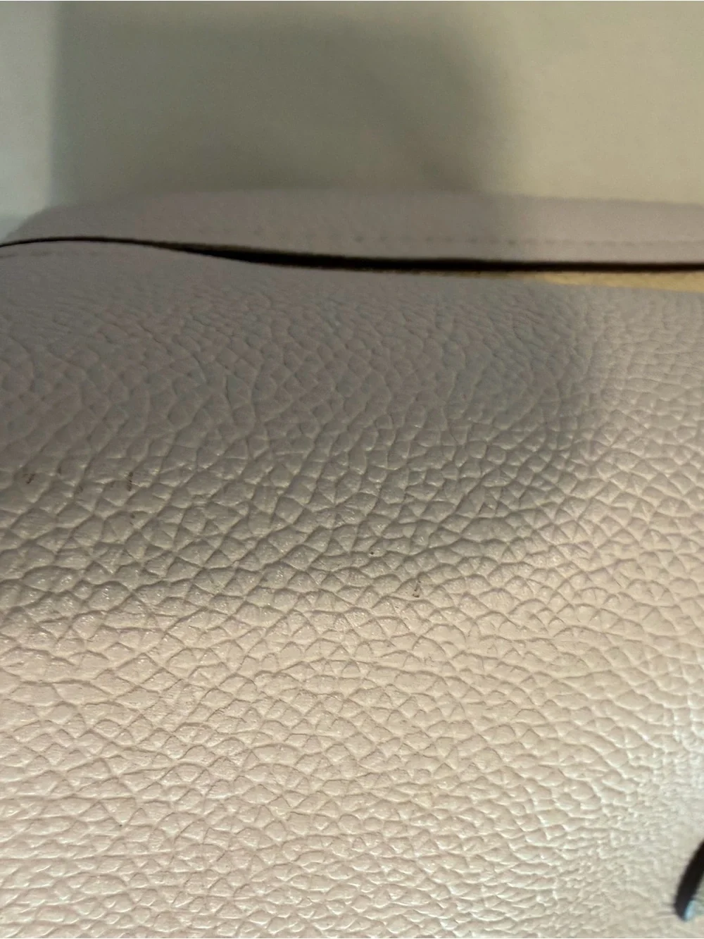 Kate Spade New York Leather Handbag Crossbody Taupe Gray
